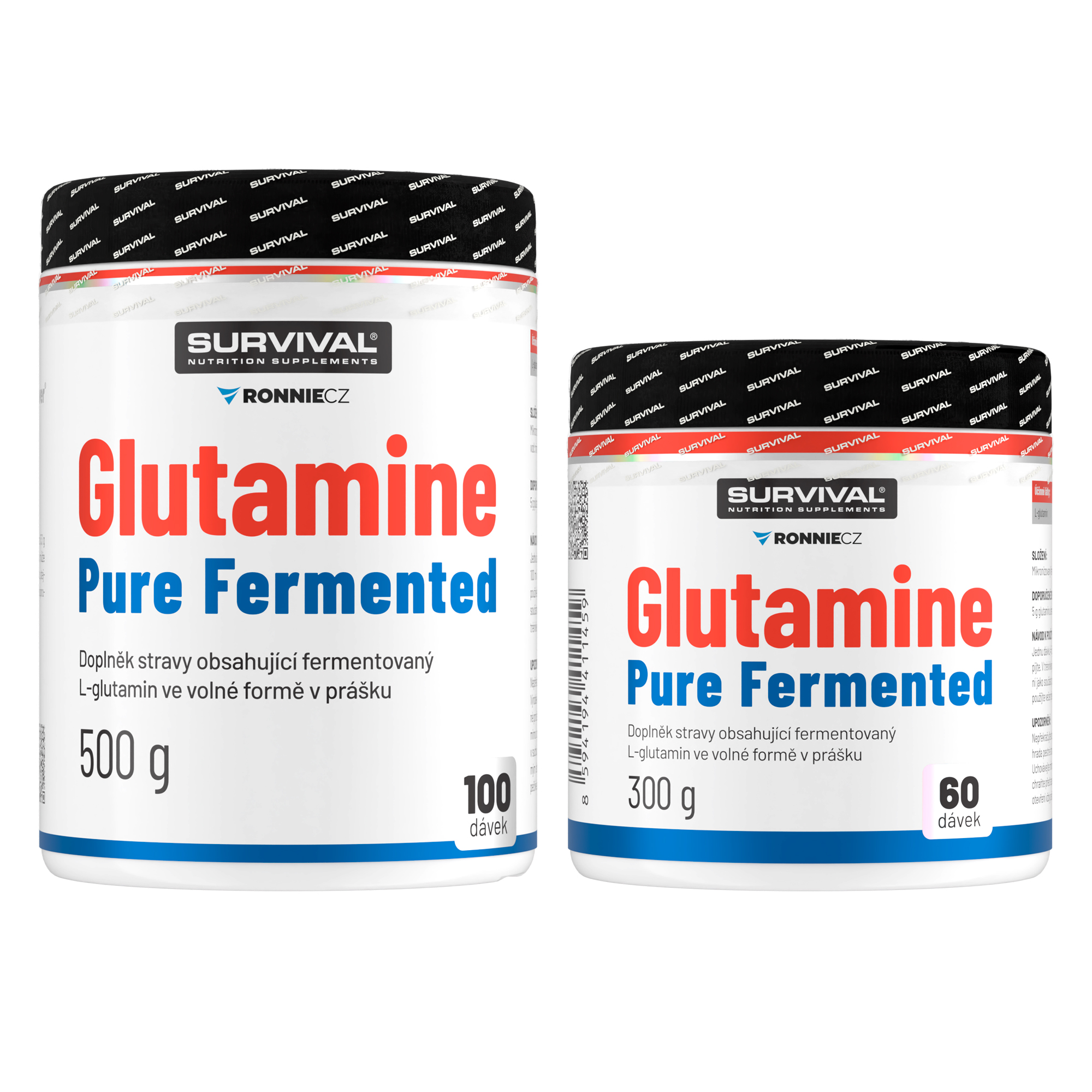 Survival Glutamine Pure Fermented AKCE 500 g + 300 g