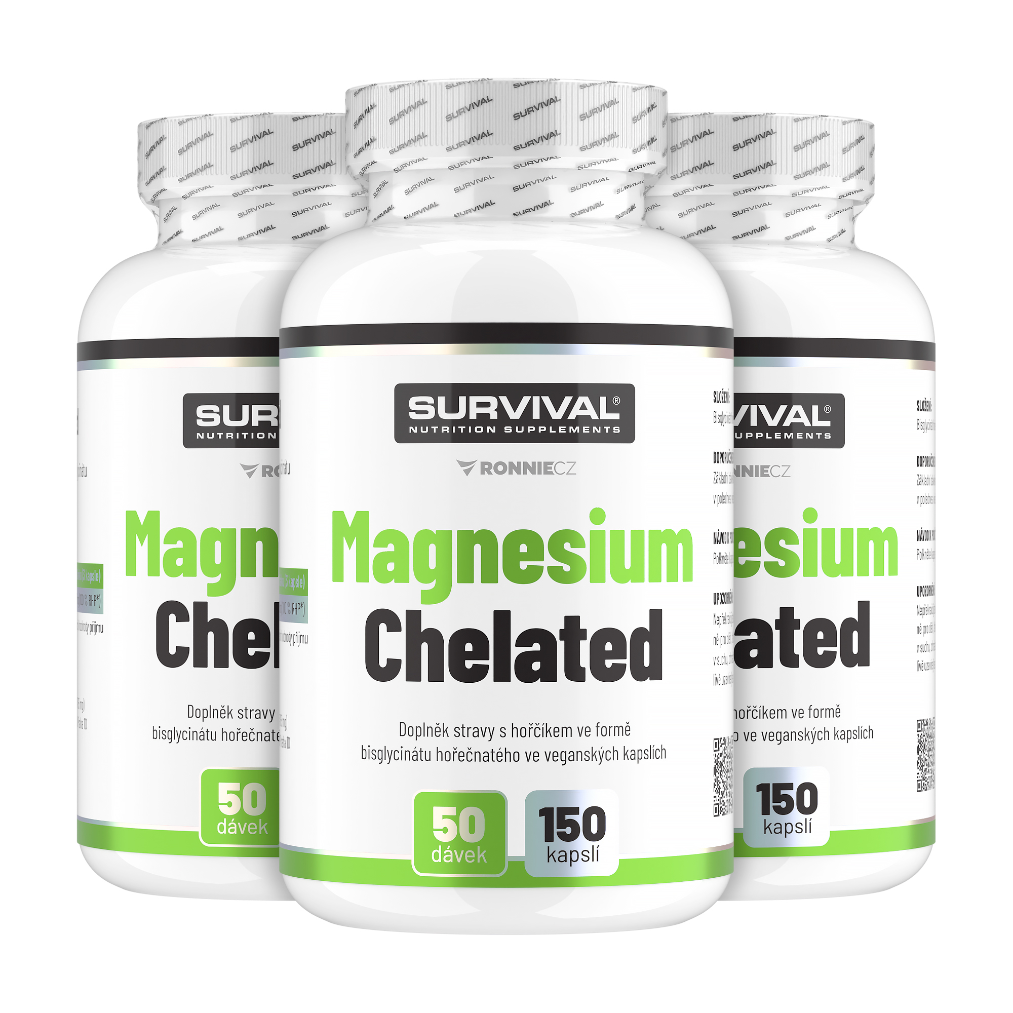 Survival Hořčík Magnesium Chelated 150 cps AKCE 2+1