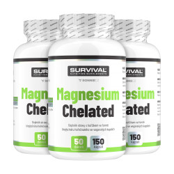Survival Hořčík Magnesium Chelated 150 cps AKCE 2+1