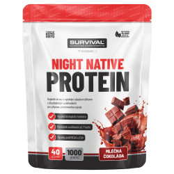 Survival Night Native Protein 1000 g mléčná čokoláda