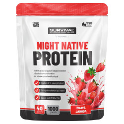 Survival Night Native Protein 1000 g pravá jahoda