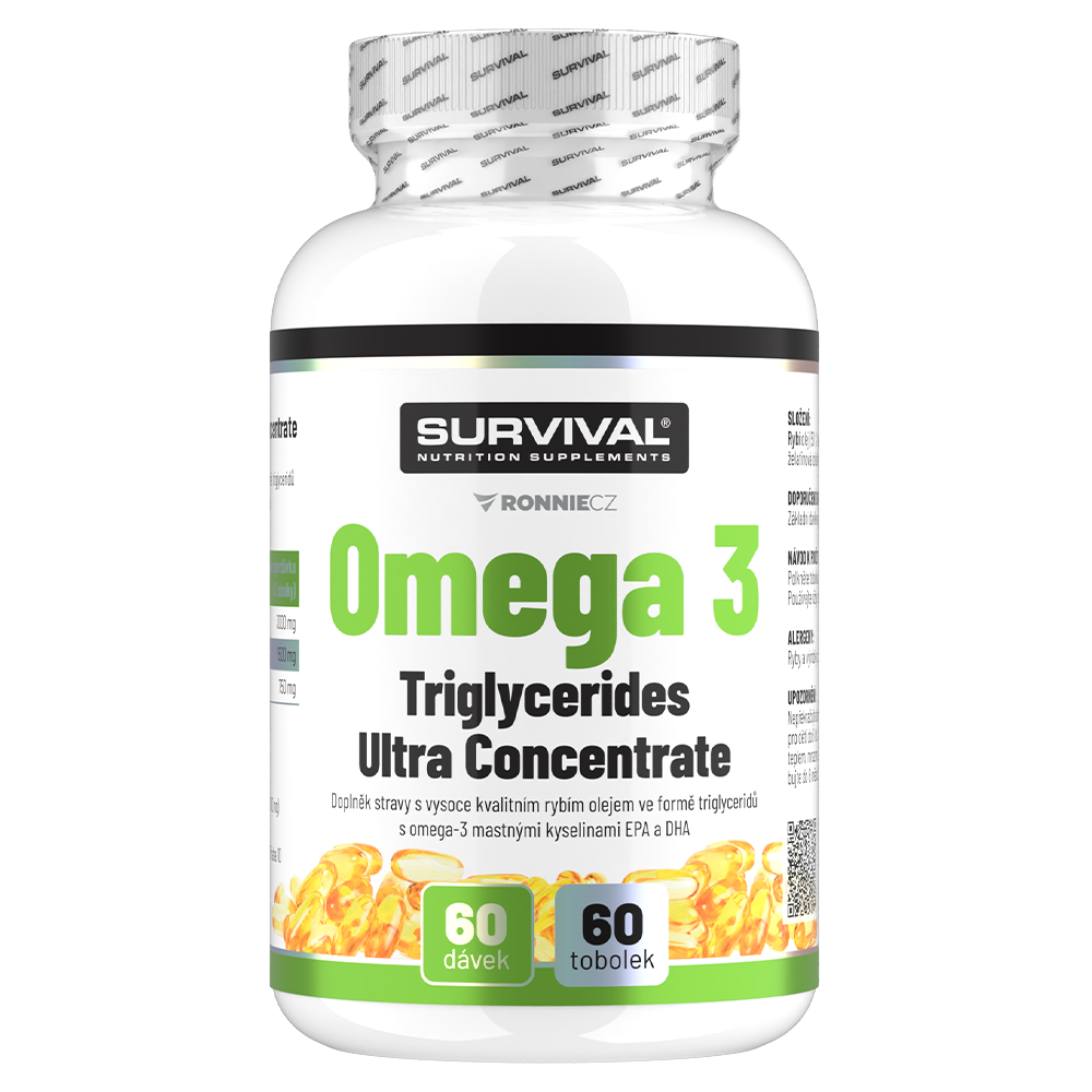 Survival Omega 3 Triglycerides Ultra Concentrate 60 tob