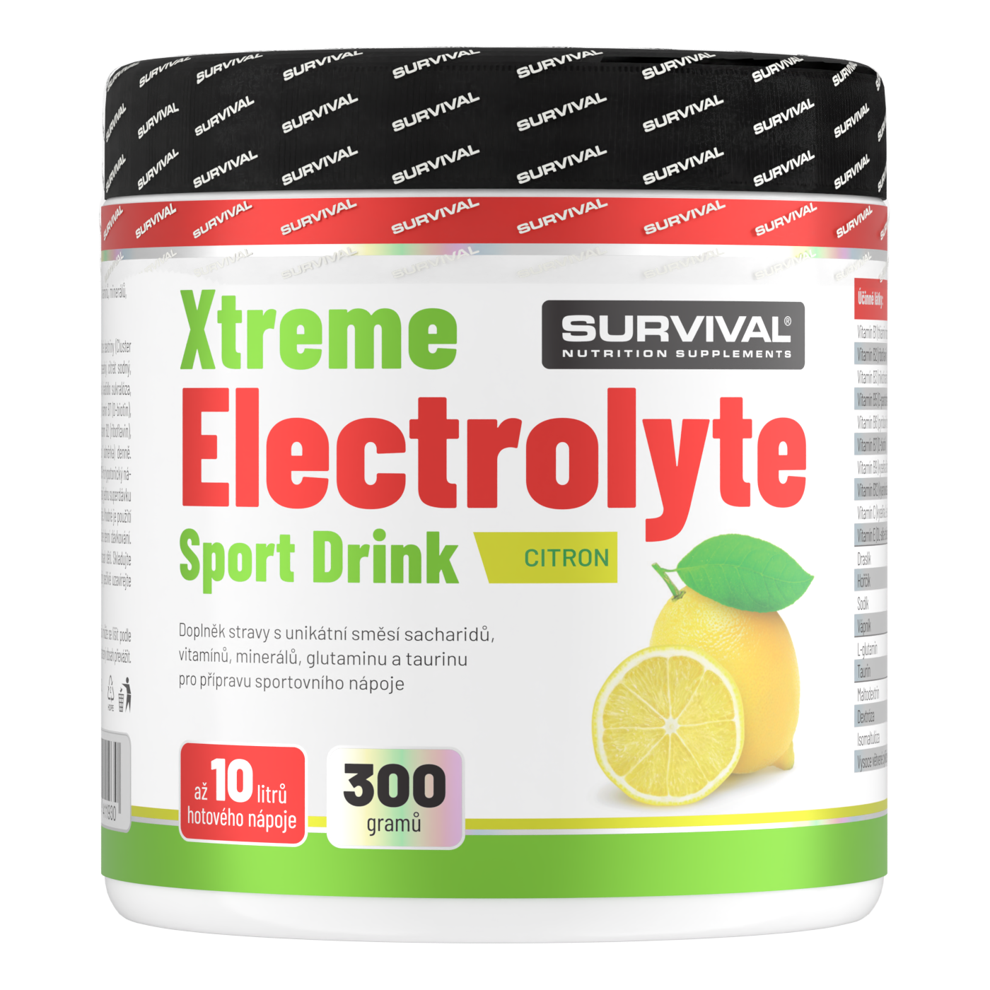 Survival Xtreme Electrolyte Sport Drink 300 g citron