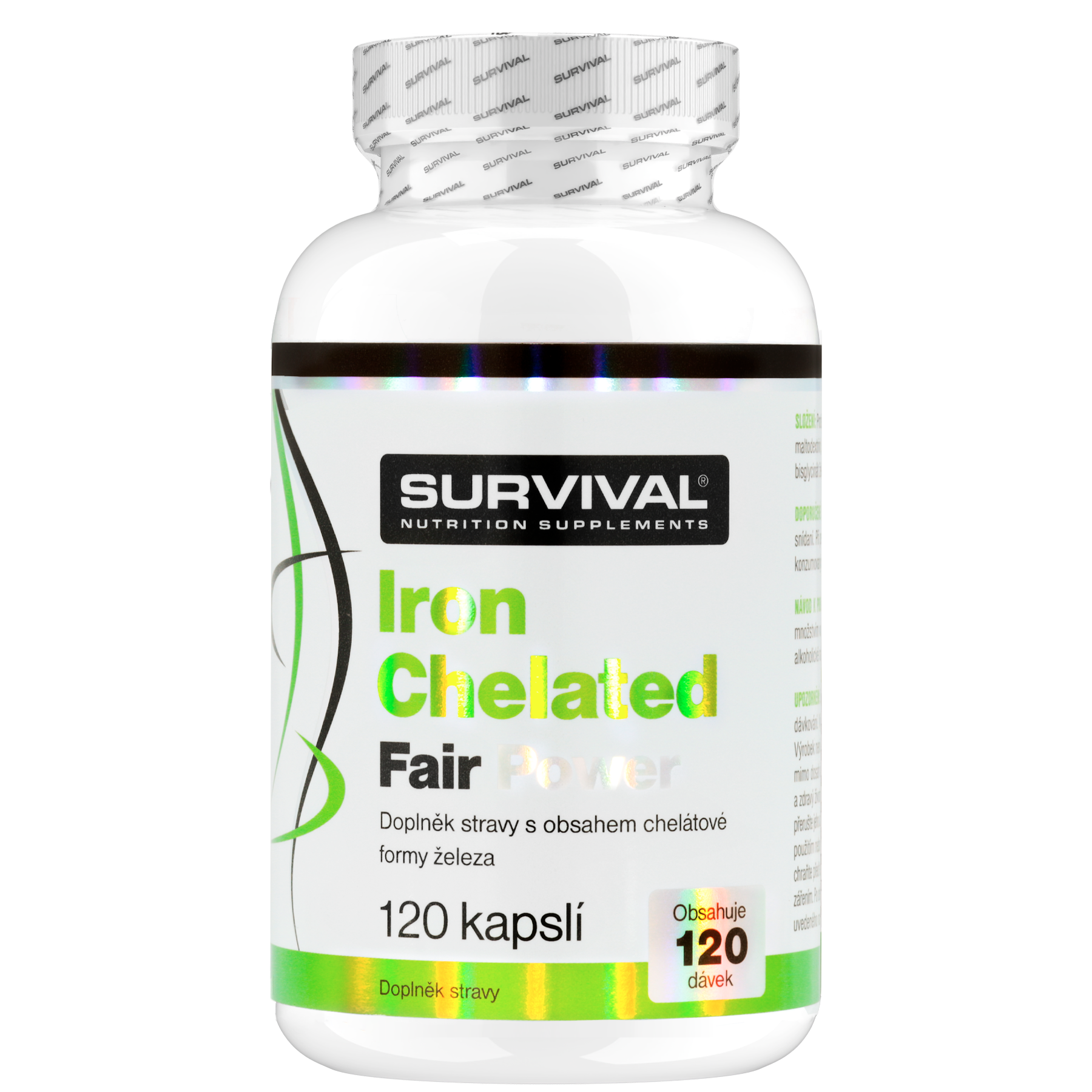 Survival Železo Iron Chelated 120 cps