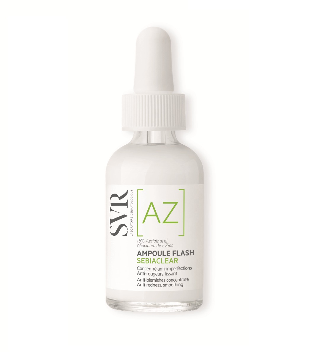 SVR Sebiaclear Ampoule Flash koncentrát proti nedokonalostem a zarudnutí 30 ml