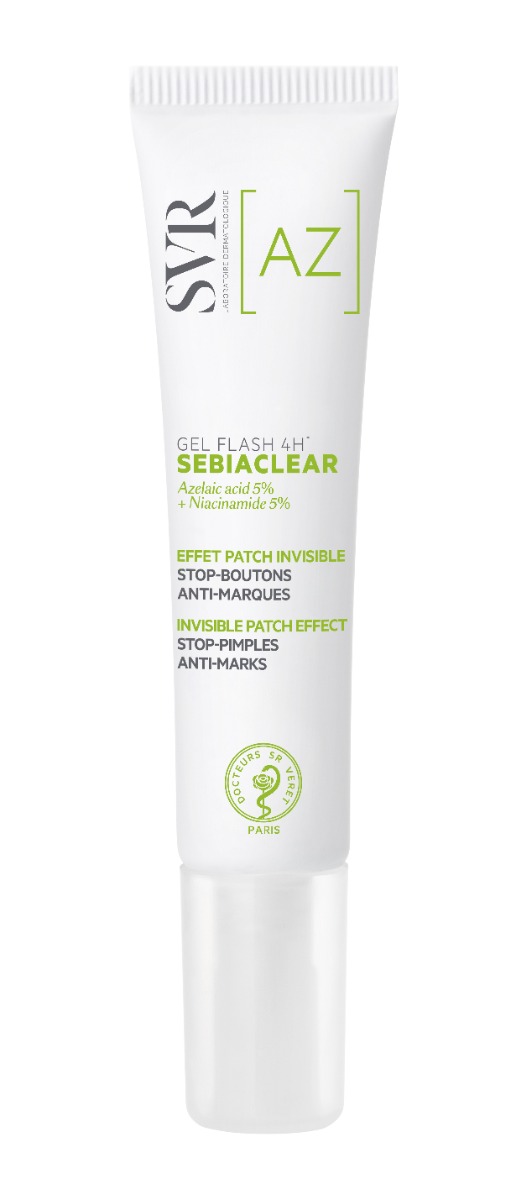 SVR Sebiaclear Flash 4h gel proti nedokonalostem pleti 15 ml