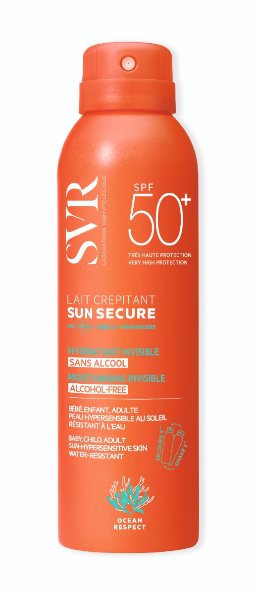 SVR Sun Secure SPF50+ praskající mléko 200 ml