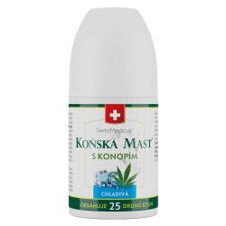 SWISSMEDICUS Koňská mast s konopím chladivá – roll-on 90 ml