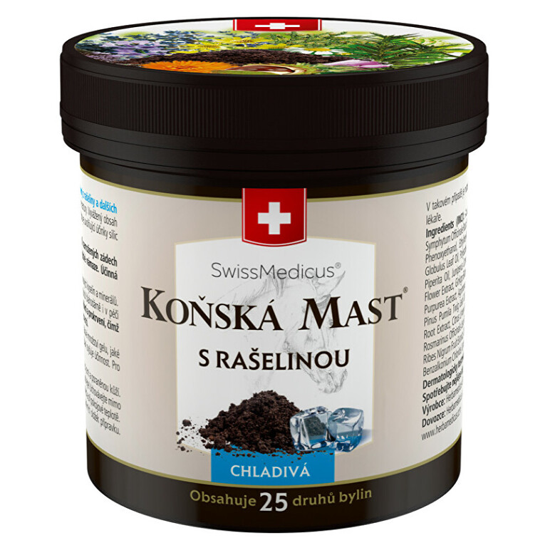 SWISSMEDICUS Koňská Mast s rašelinou chladivá 250 ml