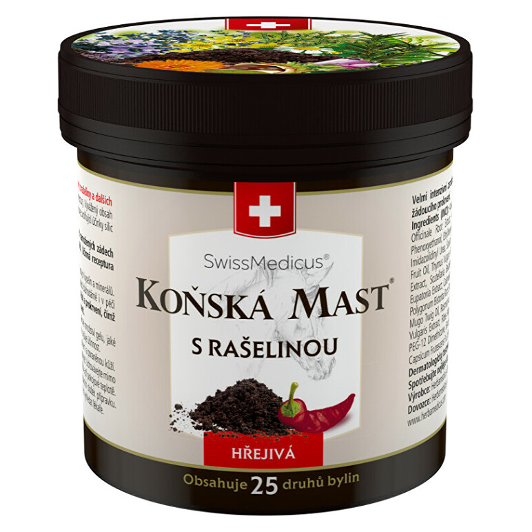SWISSMEDICUS Koňská Mast s rašelinou hřejivá 250 ml