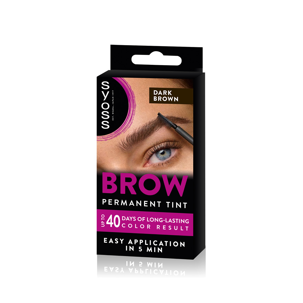 Syoss Brow Tint barva na obočí tmavě hnědá 17 ml