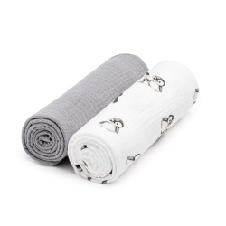 T-tomi BIO Mušelínové pleny 2 ks penguin