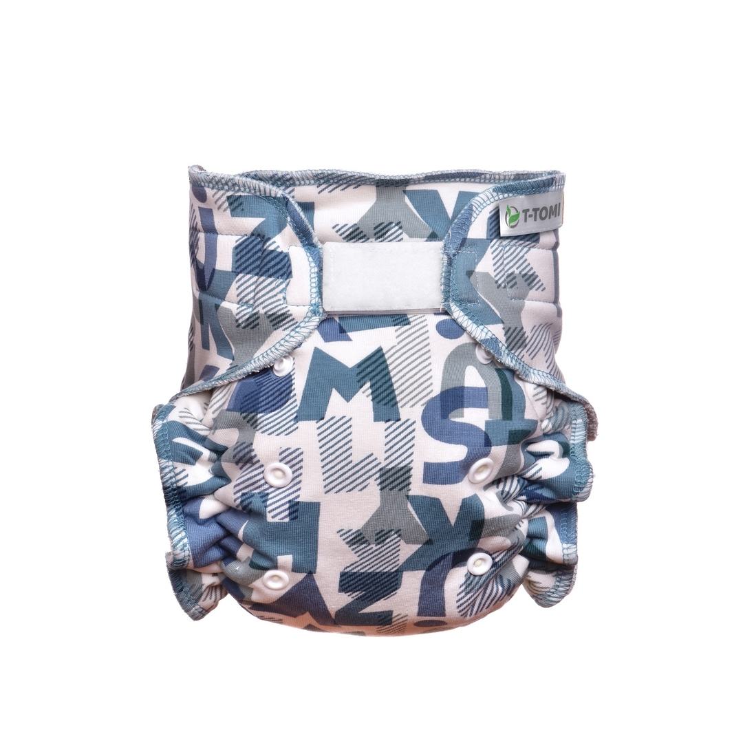 T-tomi Kalhotková plena - přebalovací set suchý zip Green Alphabet