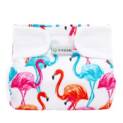 T-TOMI Ortopedické abdukční kalhotky - suchý zip, flamingo 3-6 kg