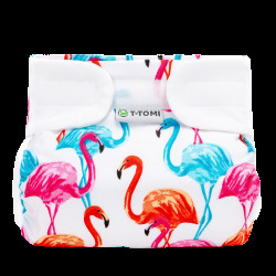 T-TOMI Ortopedické abdukční kalhotky - suchý zip, flamingo 3-6 kg