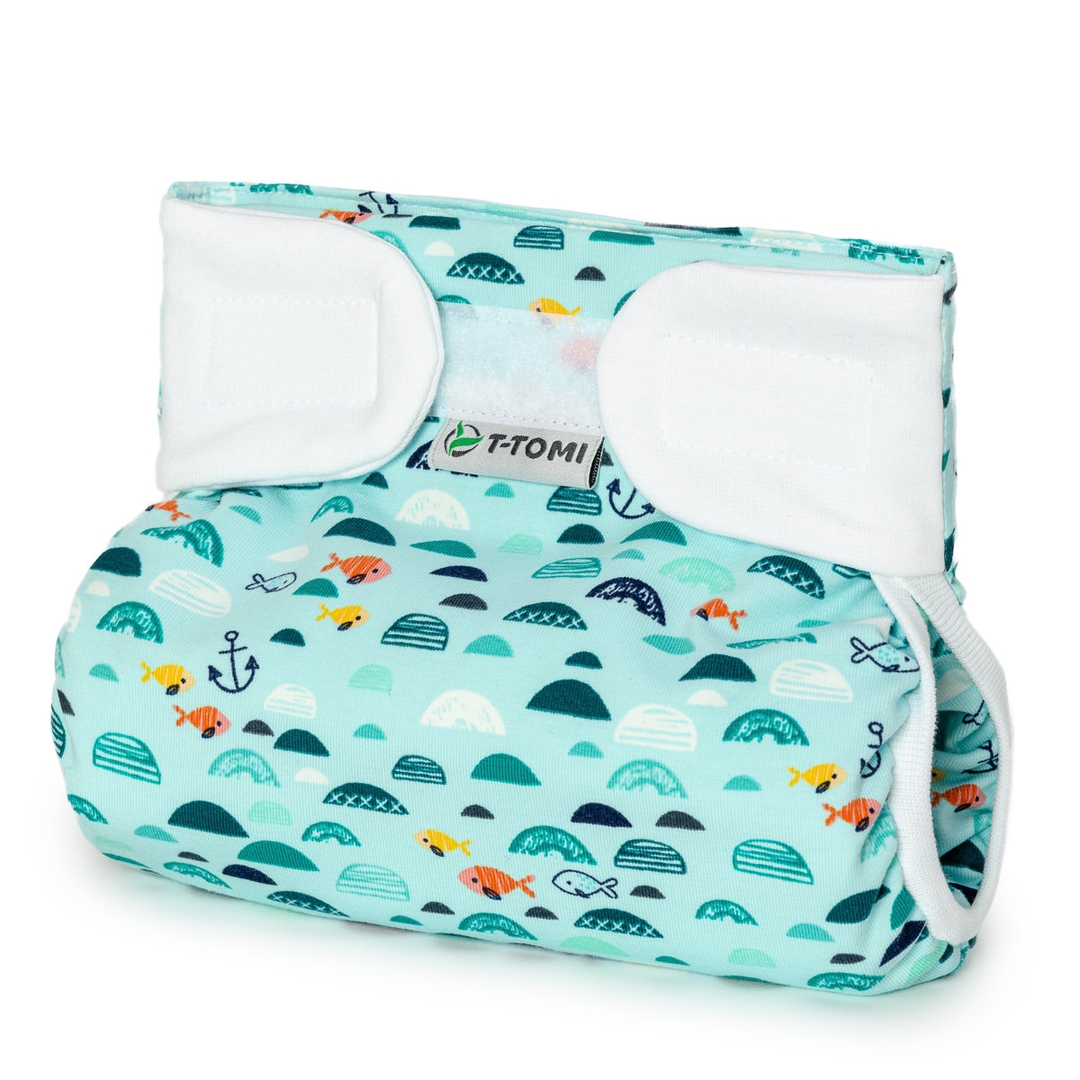 T-tomi Ortopedické abdukční kalhotky - suchý zip Green sea (3-6kg)