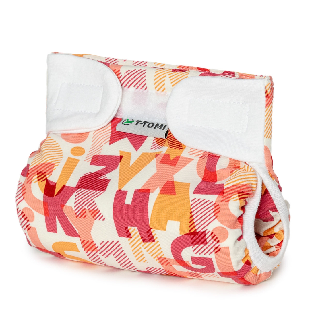 T-tomi Ortopedické abdukční kalhotky - suchý zip Pink alphabet (3-6kg)