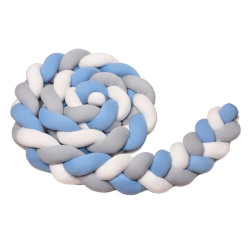 T-tomi Pletený mantinel 360 cm White + Grey + Blue