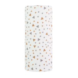 T-tomi Velká bavlněná TETRA osuška 120x120 cm 1 ks beige triangles