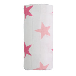 T-tomi Velká bavlněná TETRA osuška Pink stars