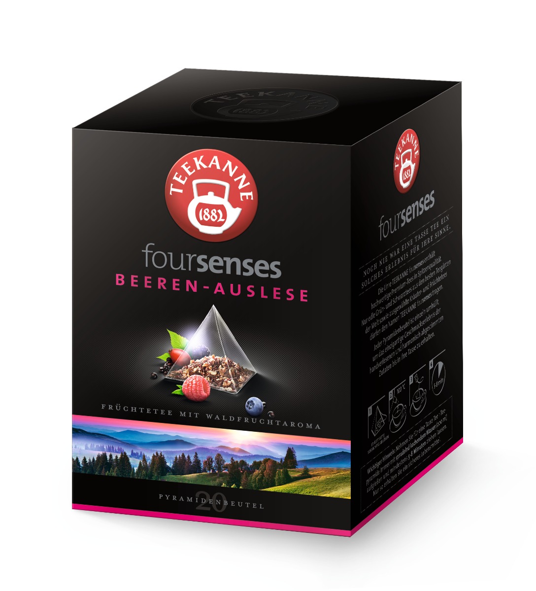 Teekanne Foursenses Beeren-Auslese porcovaný čaj 20x2,75 g