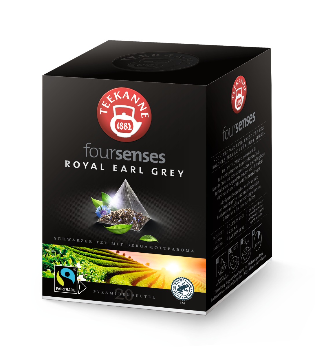 Teekanne Foursenses Royal Earl Grey porcovaný čaj 20x2,25 g