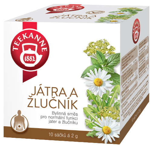 TEEKANNE Játra a žlučník sáčky 10 x 2 g