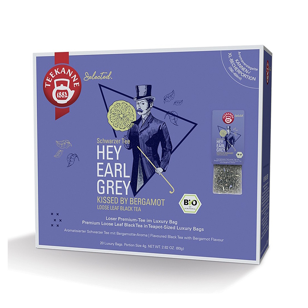 TEEKANNE Luxury bag hey earl grey BIO 4 x 20 sáčků
