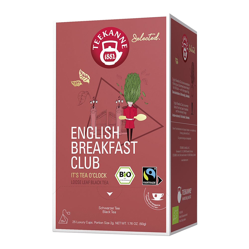 TEEKANNE Luxury cup English breakfast černý čaj BIO 2 x 25 sáčků