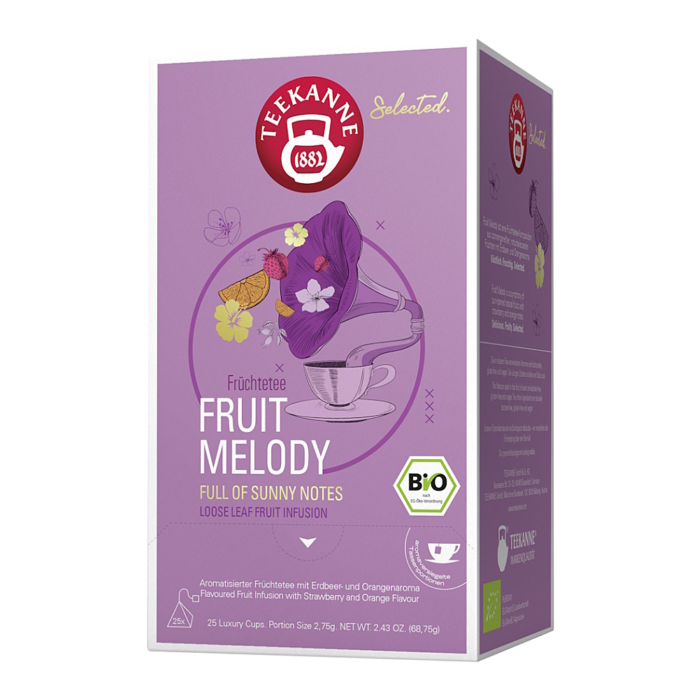 TEEKANNE Luxury cup fruit melody ovocný čaj BIO 25 sáčků