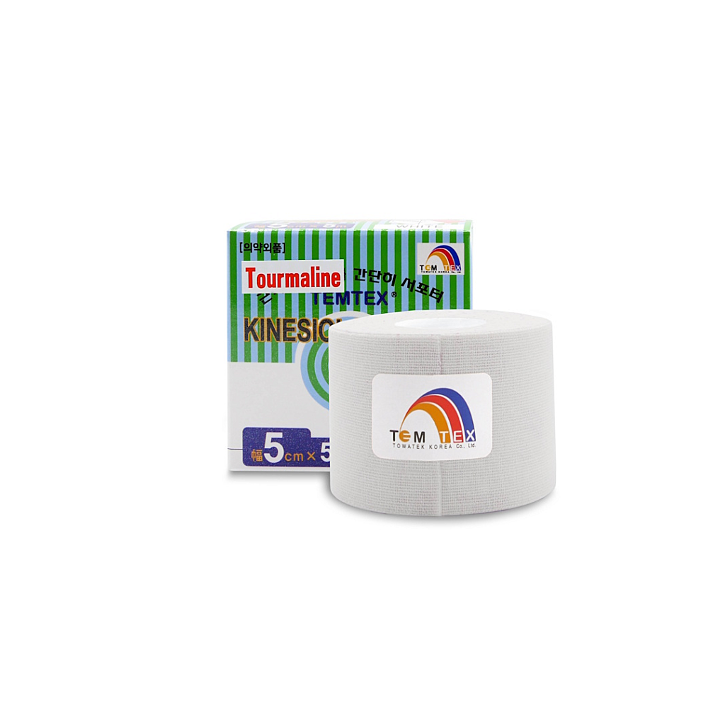 TEMTEX Kinesio tape tourmaline bílá tejpovací páska 5cm x 5m