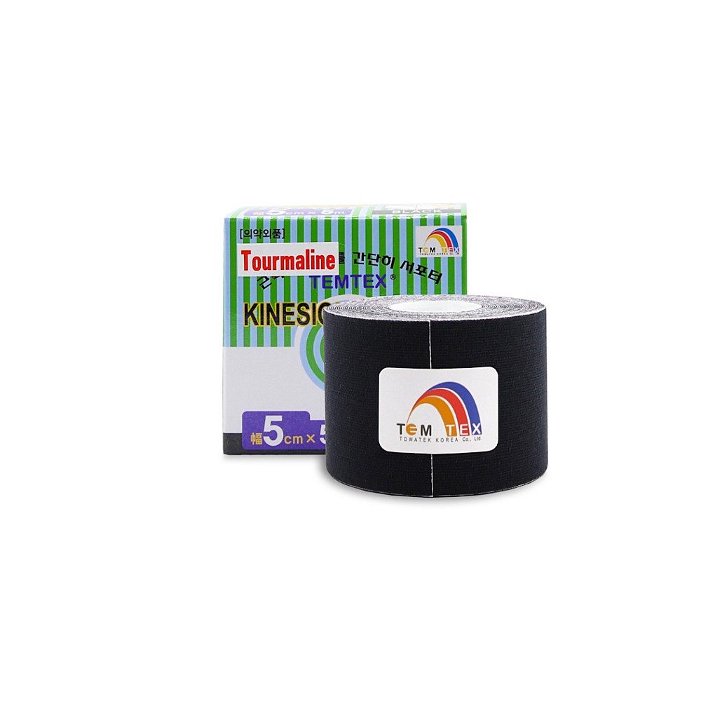 TEMTEX Tejpovací páska Tourmaline černá 5cm x 5m