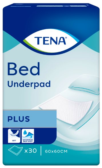 TENA Bed Plus Inkontinenční podložky 60 x 60 cm 30 ks