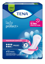 Tena Lady Protect+ Maxi inkontinenční vložky 12 ks