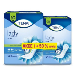 TENA Lady Slim Extra inkontinenční vložky 4 kapky 20 kusů + 50 %