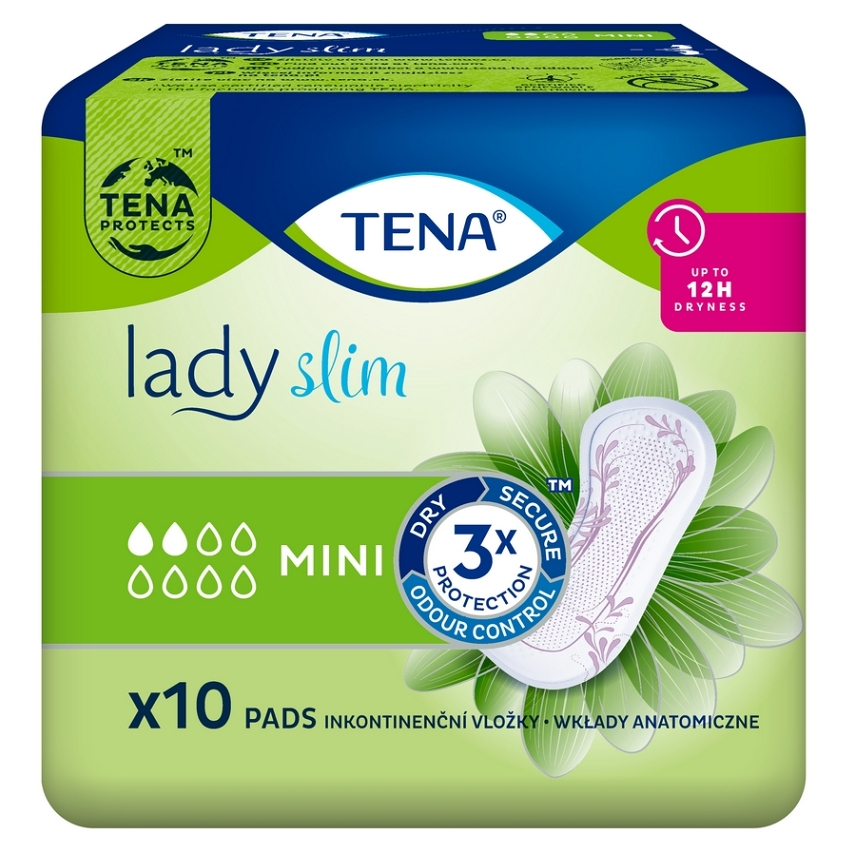 TENA Lady Slim Mini inkontinenční vložky 2 kapky 10 kusů