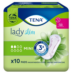 TENA Lady Slim Mini inkontinenční vložky 2 kapky 10 kusů
