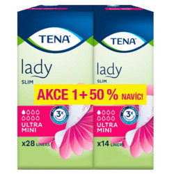 TENA Lady Slim Ultra Mini inkontinenční vložky 1 kapka 42 kusů