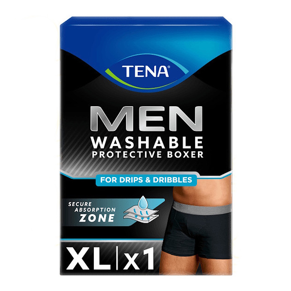 TENA Men washable boxers černé inkontinenční boxerky XL 1 kus