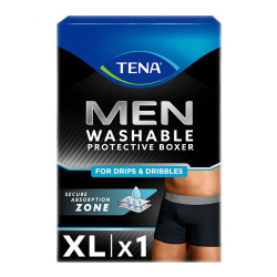 TENA Men washable boxers černé inkontinenční boxerky XL 1 kus