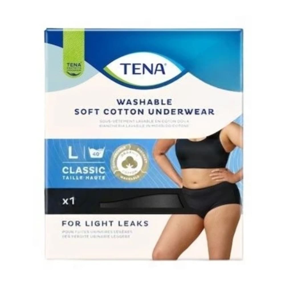 Tena Washable Underwear vel. L inkontinenční kalhotky pratelné 1 ks černé