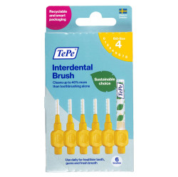 TEPE Original Mezizubní kartáčky žluté 0,7 mm v krabičce 6 kusů