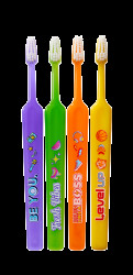 Tepe Select Compact Kids X-soft dětské zubní kartáčky 4 ks mix barev