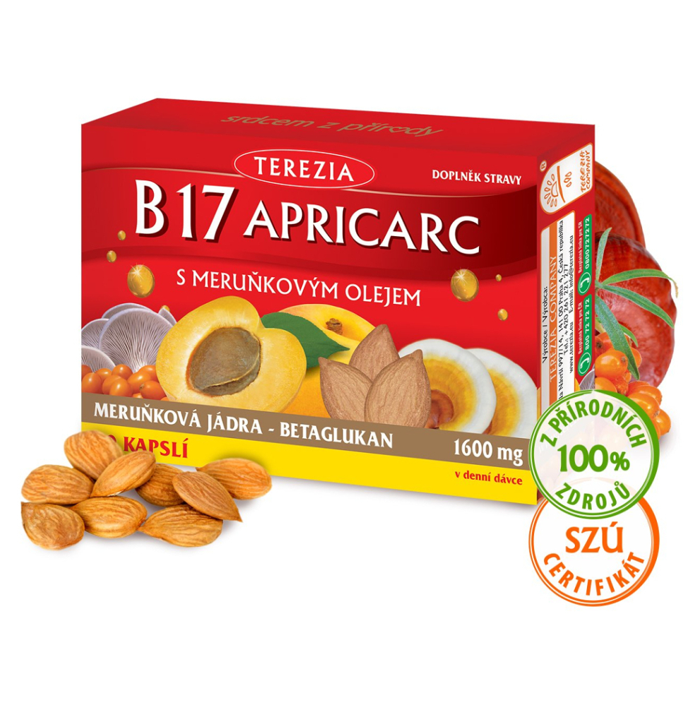 TEREZIA Apricarc B17 s meruňkovým olejem 60 kapslí