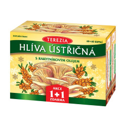 TEREZIA Hlíva ústřičná s rakytníkovým olejem 60 + 60 kapslí