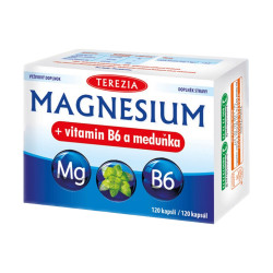 TEREZIA Magnesium + vitamin B6 a meduňka 120 kapslí