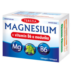 Terezia Magnesium + vitamin B6 a meduňka 120 kapslí
