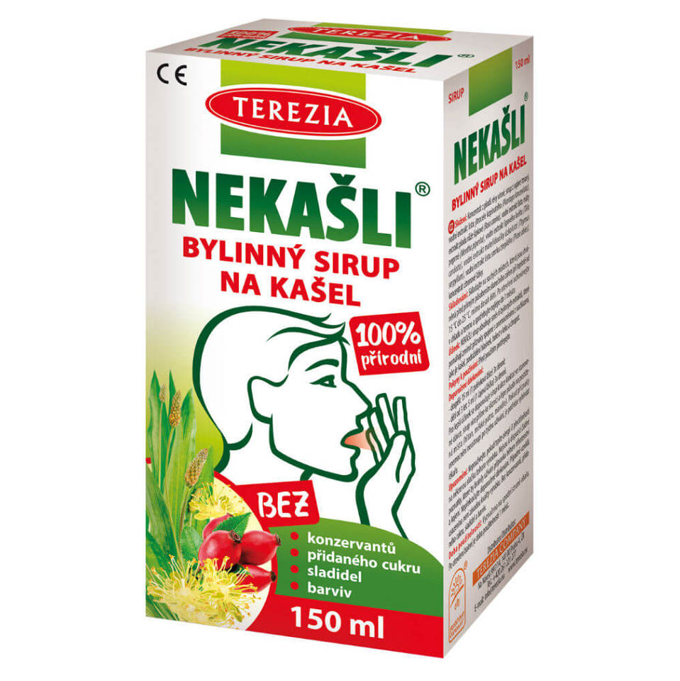 TEREZIA Nekašli 100 % přírodní bylinný sirup 150 ml