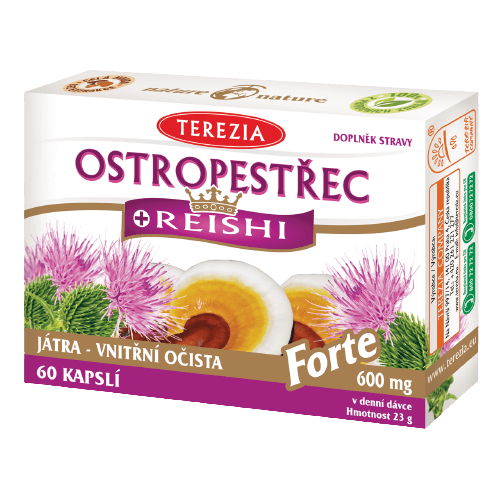 TEREZIA Ostropestřec+Reishi Forte 60 kapslí