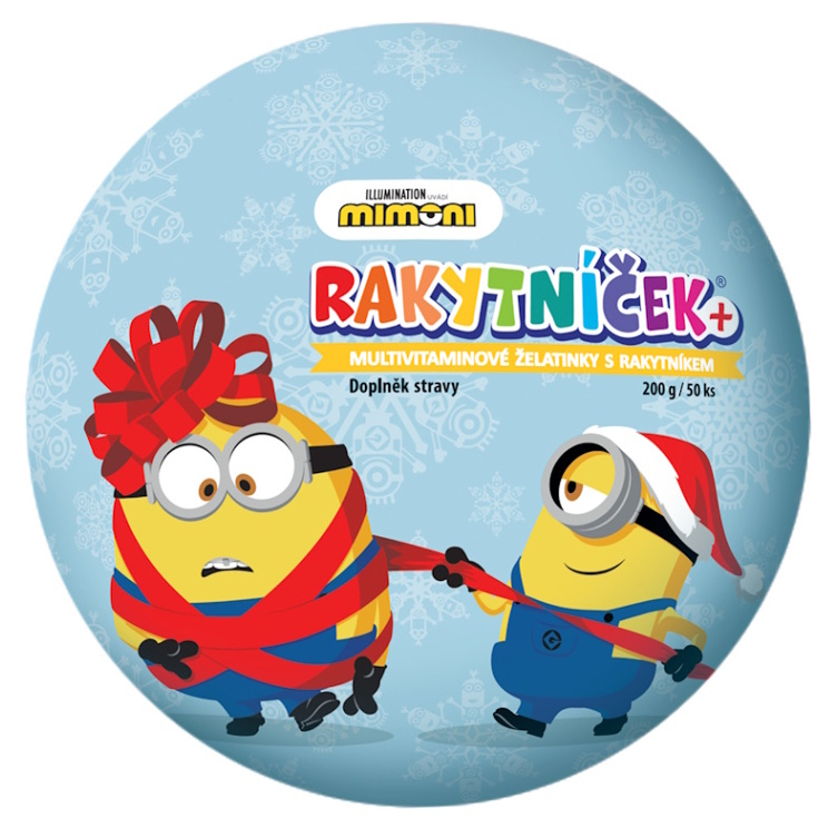 TEREZIA Rakytníček+ multivitamínové želatinky KOULE Mimoni 60 kusů